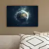 Ruimte - Aarde - Sterren - Heelal canvas 2cm klein -sfeer3