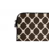 Bruin - Ruitpatroon - Geometrisch laptophoes neopreen klein 279 -detail