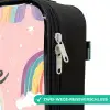 Regenbogen op een roze achtergrond Kinderkoffer - Zwart klein -rits_DE