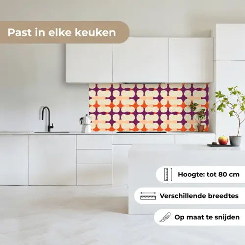 Modern - Patroon - Kleurrijk keuken achterwand 2 middel 871 -sfeer4_NL