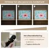 Hibiscus - Water - Roze Light Box met batterij (Wandlamp) middel -USP_dimbaarNL