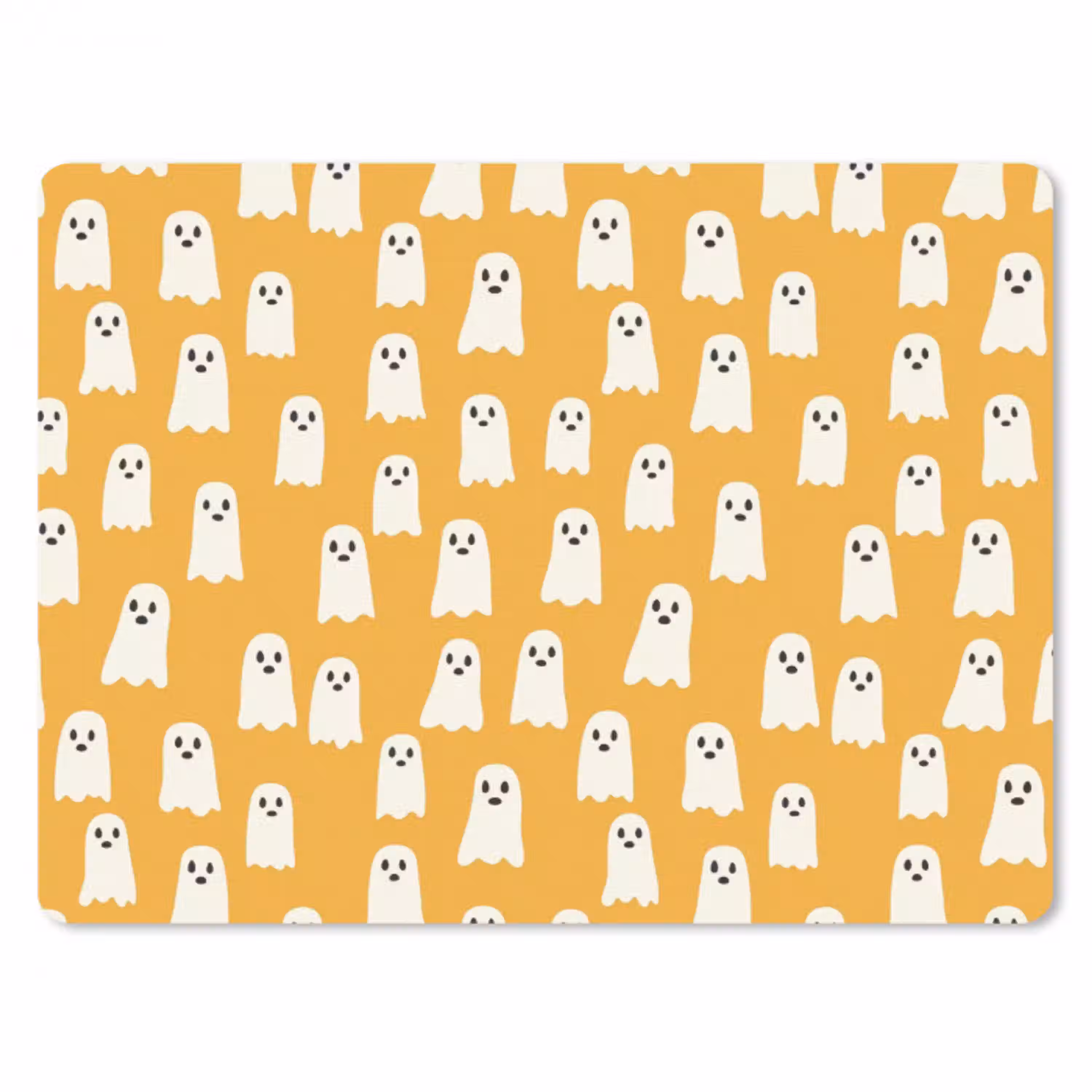 Halloween - Spookjes - Oker muismat rubber klein 262 -3d