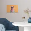 Zonnebril - Kat - Sjaal - Bloemen poster papier klein -sfeer3