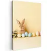 Eieren -  Konijn - Pasteltinten Tuinposter op houten frame 2 cm dik klein -3d