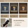 Friet - Porselein - Delfts blauw - Eten Light Box met batterij (Wandlamp) middel -USP_lichtkleurNL