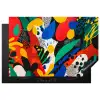 Abstract - Planten - Vormen - Kleurrijk Inductie beschermer vinyl 3mm klein -3d