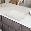Beton - Muur - Wit Inductie beschermer vinyl 3mm klein -sfeer8