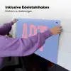 Art - Roze - Blauw Inductie beschemer met haakjes klein -ky-ophangen-de