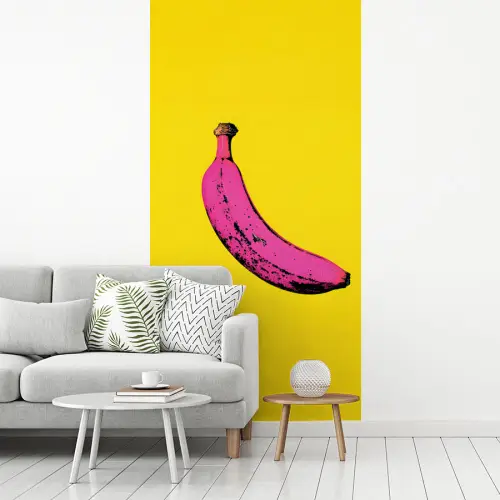 Banaan - Grafisch - Geel fotobehang vinyl groot -woonkamer