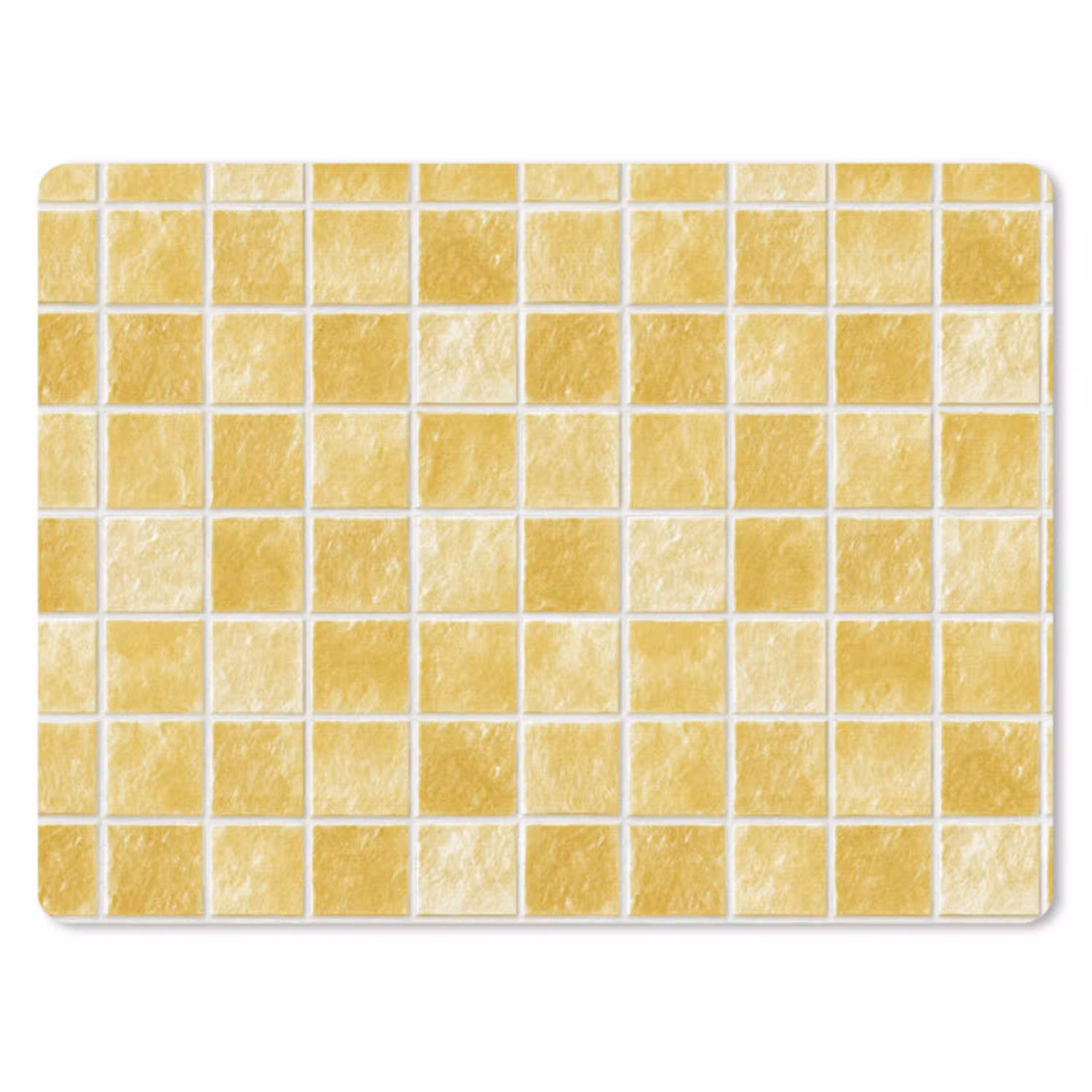 Tegels - Mozaïek - Textuur - Goudgeel muismat rubber klein 262 -3d
