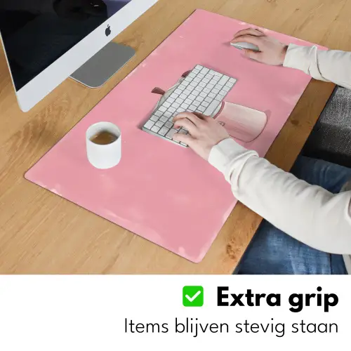 Roze - Mokkapot - Illustratie - Koffie Muismat XXL klein -sfeer3