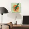 Dinosaurus - Groen - Planten - Cirkel plexiglas 5mm klein -sfeer6