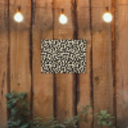 Abstract - Lijnen - Zwart tuinposter los doek klein 239 -sfeer1