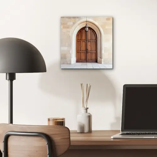 Houten - Deur - Lantaarn aluminium wit klein -sfeer5