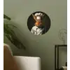Konijn - Kok - Dier Wandcirkel behangsticker klein -sfeer2