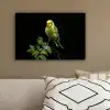 Parkiet - Tak - Bladeren - Geel canvas 2cm klein -sfeer3