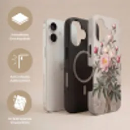 Pioenrozen - Boeket - Roze Toughcase MagSafe Apple iPhone 17 klein -USP_Lagen_DE