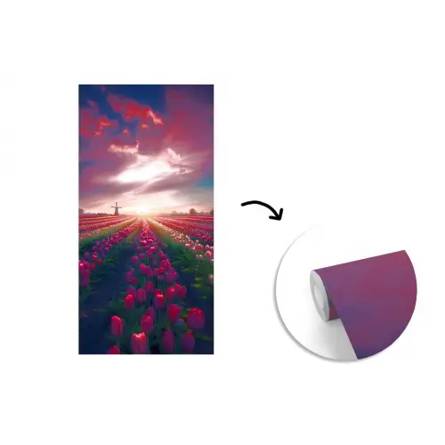 Windmolen - Zonsondergang - Landschap fotobehang vinyl groot -3d