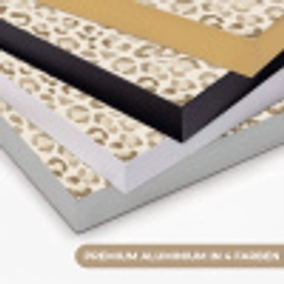 Luipaard - Klassiek - Beige Textielframe zwart klein 947 -USP_kleurenDE