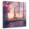 Eiffeltoren - Parijs - Roze plexiglas 5mm klein -zzzproduct_nieuw