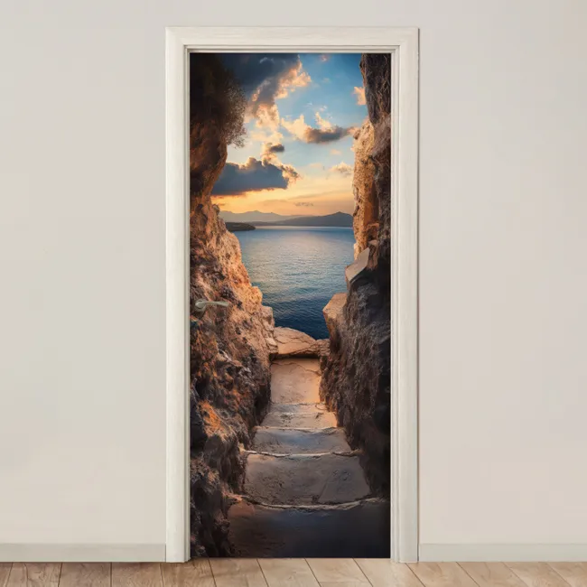 Türtapete - Durchblick - Ausblicke - Landschaft - Meer - Felsen