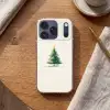 Kerstboom - Illustratie - Ster - Sneeuw Telefoonhoesje iPhone 17 Pro klein -sfeer1