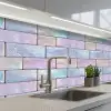 Pastelglans - Steen - Reflectie keuken achterwand 2 middel 871 -3d_schuin