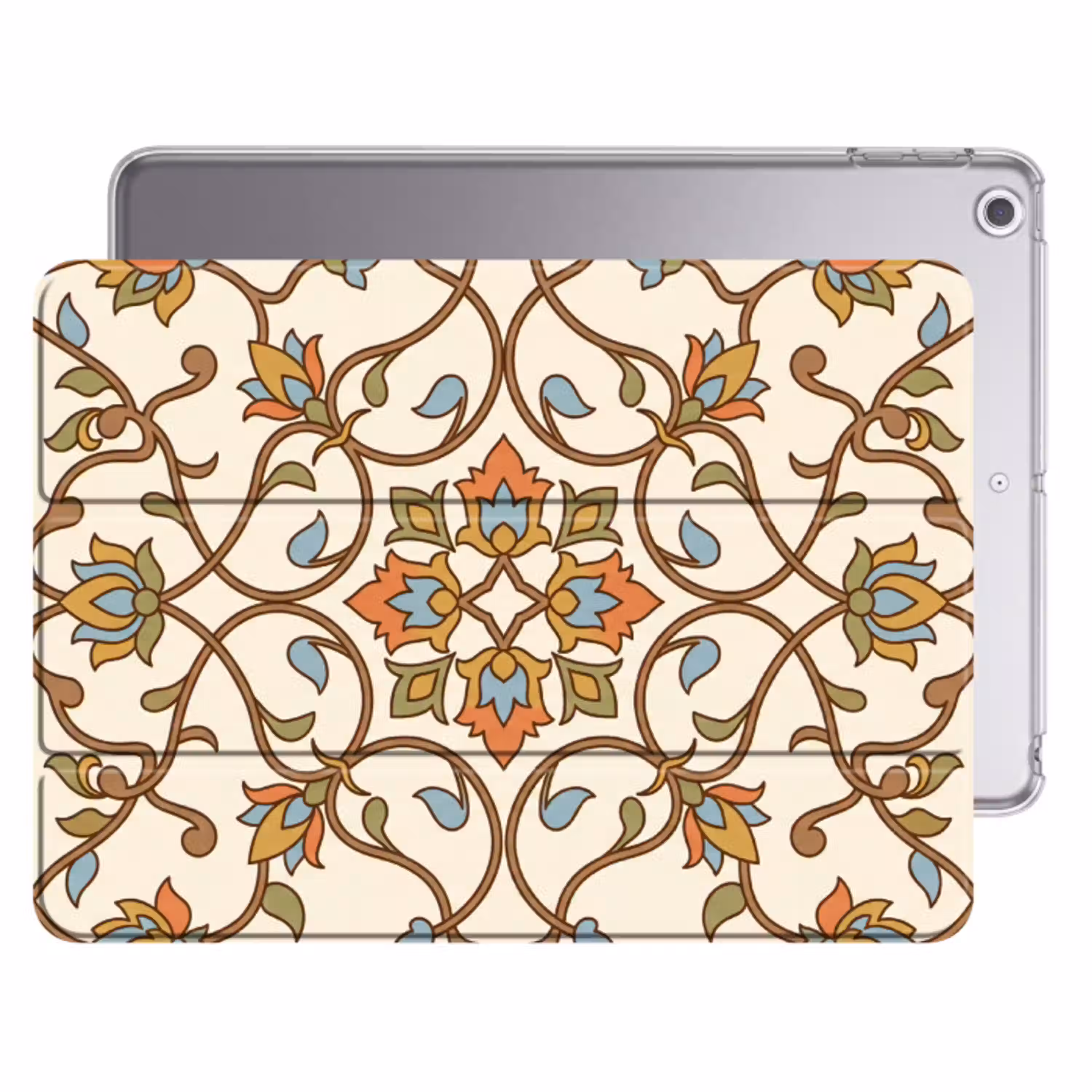 Patroon - Bloemen - Ornament - Kleurrijk Apple iPad 2017 middel -threedimensional_3d_global