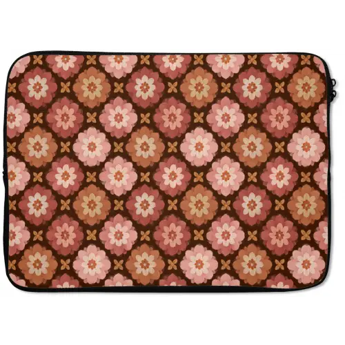 Geometrisch - Bloemen - Kleurrijk laptophoes neopreen klein 279 -zkaufland3dotto