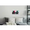 Schedels - Glitch - Cyberpunk Muursticker klein -slaapkamer