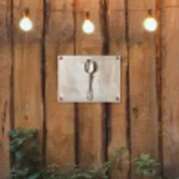 Lepel - Verf - Zilver tuinposter los doek klein -sfeer1