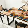 Bloemen - Zonnebloemen - Kunst - Geel Placemat vinyl groot -zzsfeer4_Kitchenyeah-website
