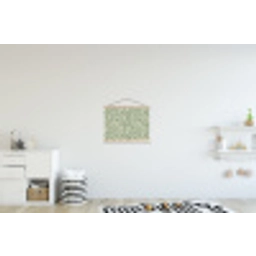 Zebra - Motief - Groen textielposter latten blank klein 122 -kinderkamer