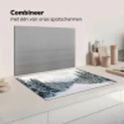 Weg - Sneeuw - Naaldbos - Winter - Avontuurlijk Inductie beschermer vinyl 3mm klein -wsfeer7_website