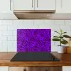Panterprint - Paars - Patroon keuken achterwand spatscherm klein 900 -sfeer2