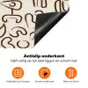 Abstract - Beige - Patroon - Donkerbruin Inductie beschermer vinyl 3mm klein 276 -zzzzzzz-td-onderkant