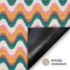 Retro - Disco - Golven - Kleur Deurmat klein 898 -antislip_NL