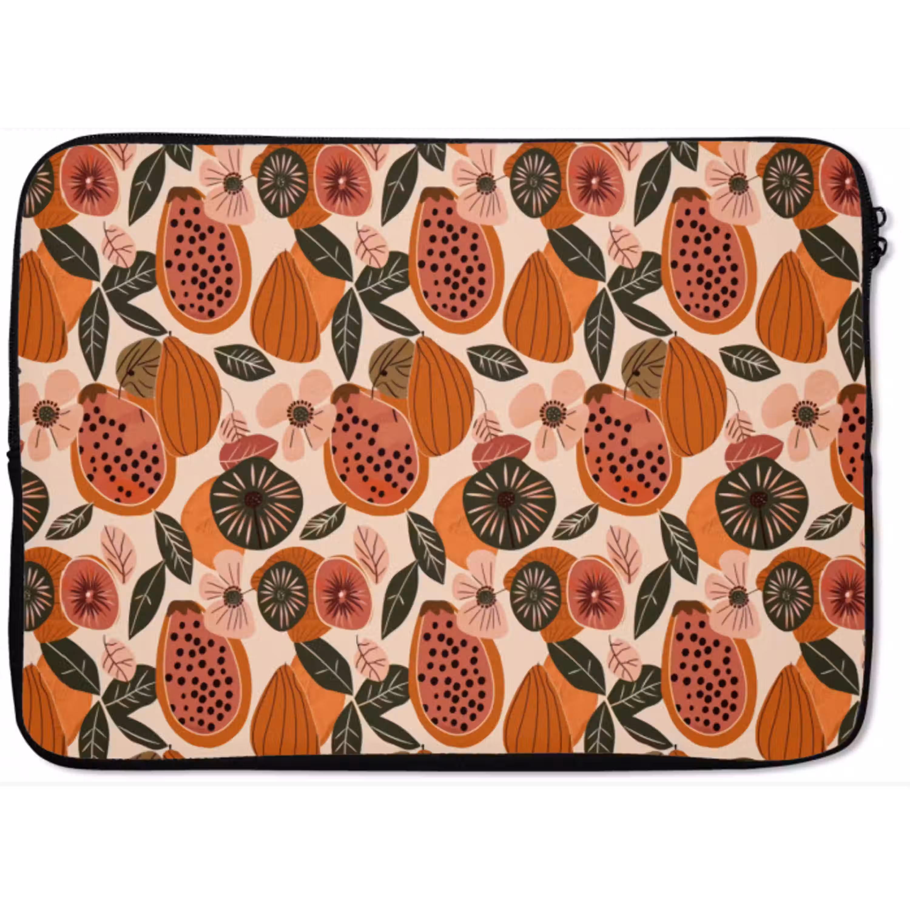 Papaja - Bloesem - Oranje laptophoes neopreen klein 279 -zkaufland3dotto