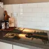 Beer - water - Bos - Ochtendlicht Inductie beschermer vinyl 3mm klein -sfeer3