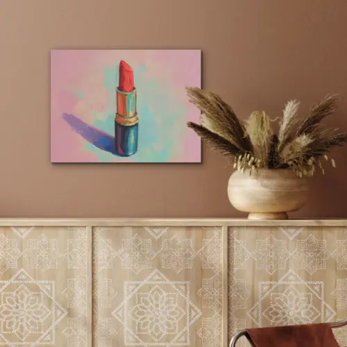 Lippenstift - Rood - Penseelstreken PET vilt klein -sfeer4