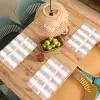 Ruitpatroon - Aardetinten - Minimalistisch Placemat vinyl groot 368 -zzsfeer5_Kitchenyeah-website