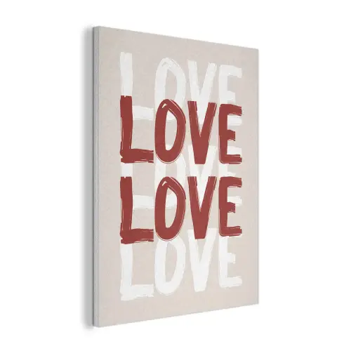 Love - Rood - Tekst PET vilt klein -3d