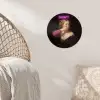 Quote - Neon - vrouw Wandcirkel behangsticker klein -sfeer4