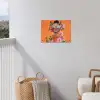Vlinders - Vrouw - Zonnebril - Kleurrijk tuinposter los doek klein -sfeer8