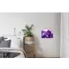 Bladeren - Paars - Tropisch - Abstract textielposter latten blank klein -woonkamer