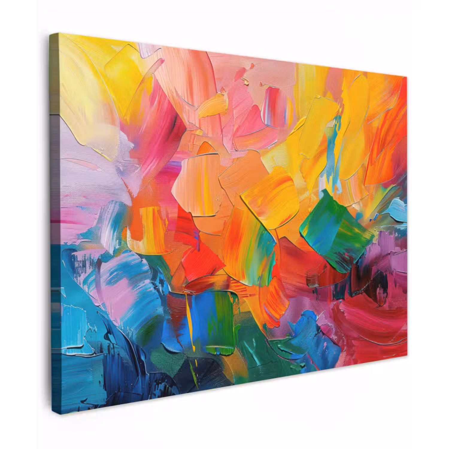 Canvas schilderij - Abstract - Verflook - Modern - Kleurrijk