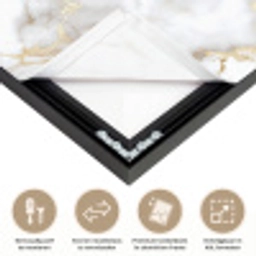 Gouden aders - Marmer - Wit Textielframe zwart klein 947 -USP_closeupNL