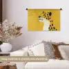 Cheetah - Illustratie - Geel Wandkleed katoen klein -sfeer1