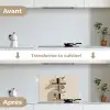 Plankjes - Boeken - Vaasjes - Planten keuken achterwand spatscherm klein -voor_na_FR