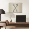 Beige - Vintage - Bestek PET vilt klein -sfeer5